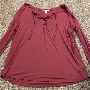 Pink brand mauve long sleeve shirt